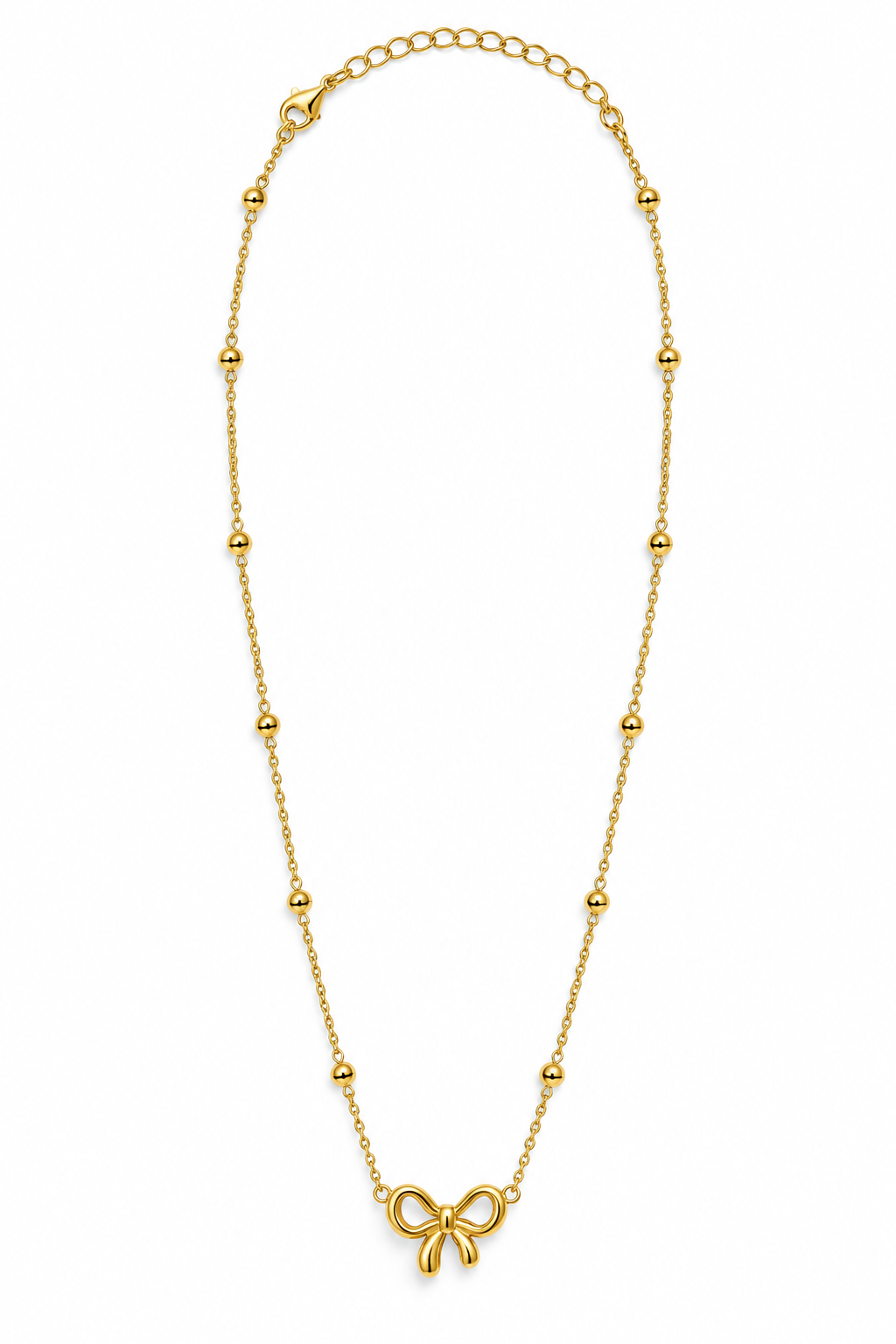 Bow bend necklace