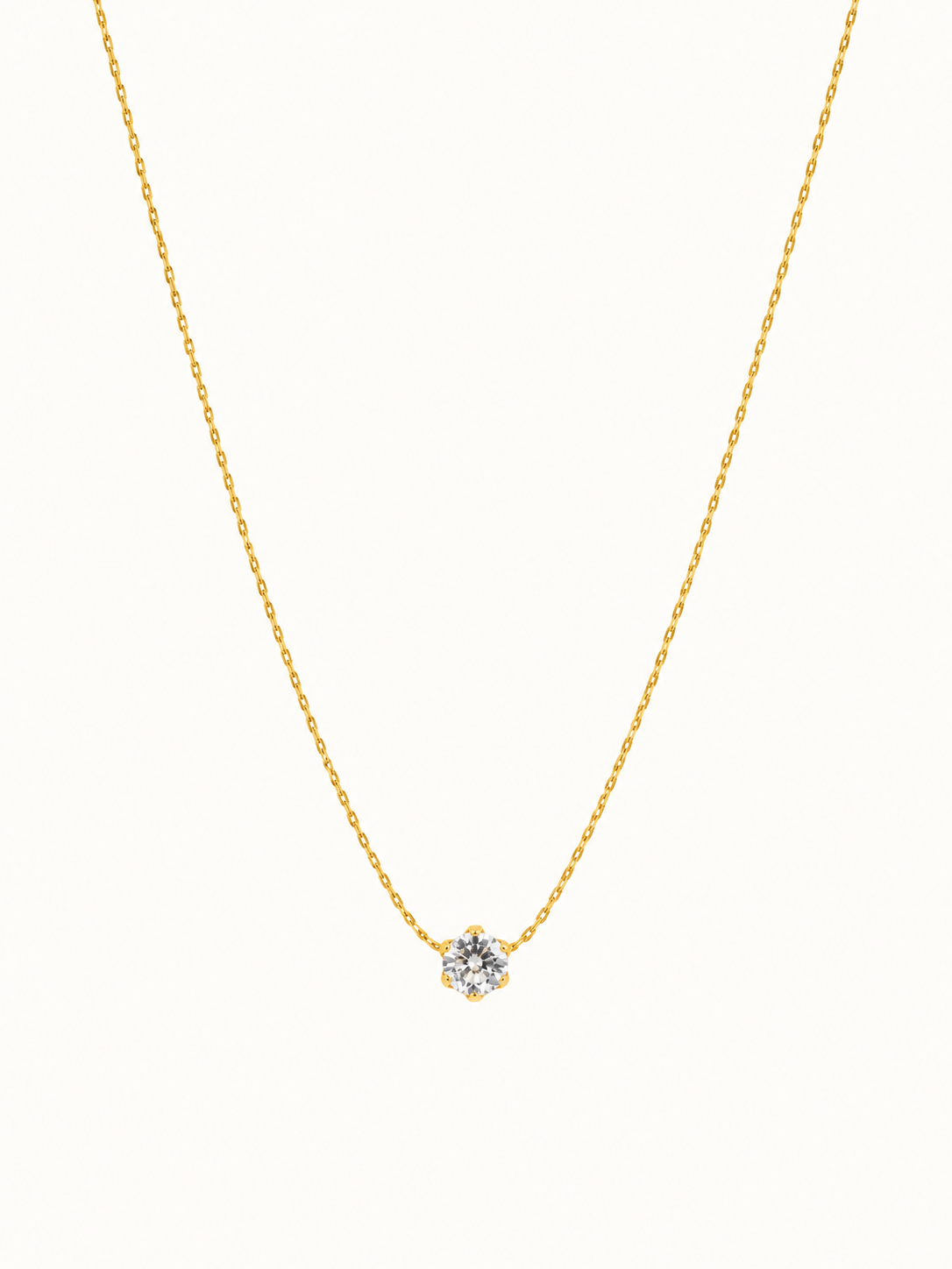 Round stone necklace