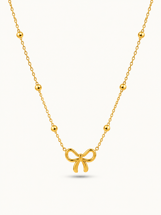 Bow bend necklace